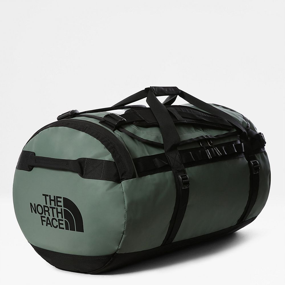 The North Face Duffel Bag Mens Australia - The North Face Base Camp - Large Green / Black (ENA-01473